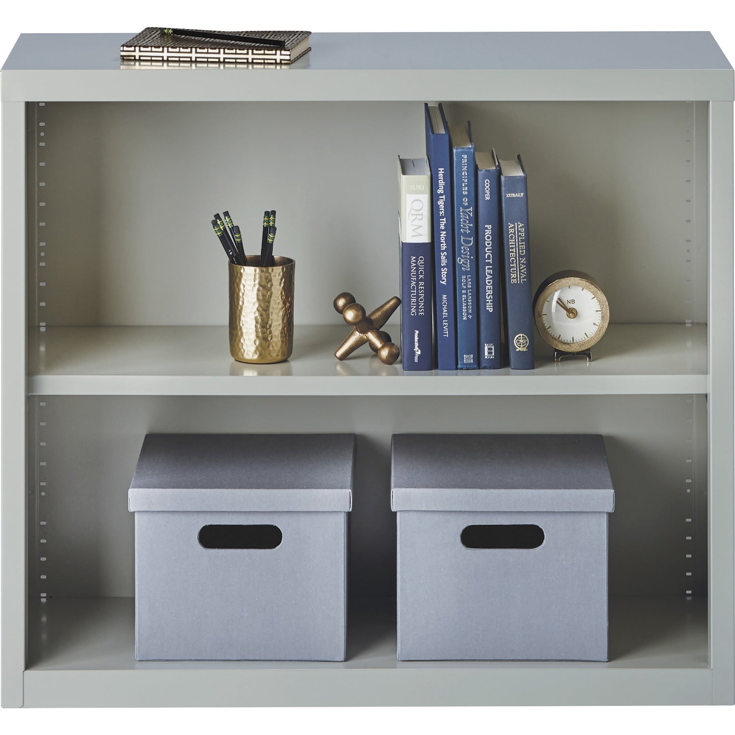 Lorell Fortress Series 2 - Shelf Bookcase 34.5"W x 13"D x 30"H (LLR - FRT - BC34530) - SchoolOutlet