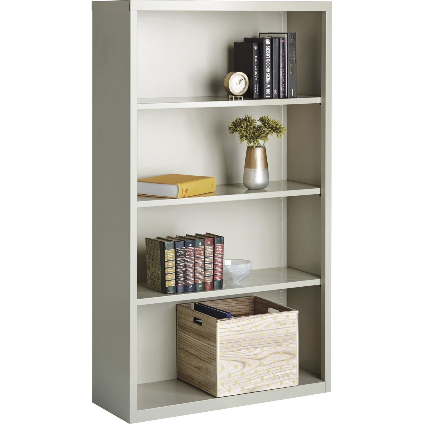 Lorell Fortress Series 4 - Shelf Bookcase 34.5"W x 13"D x 60"H (LLR - FRT - BC34560) - SchoolOutlet