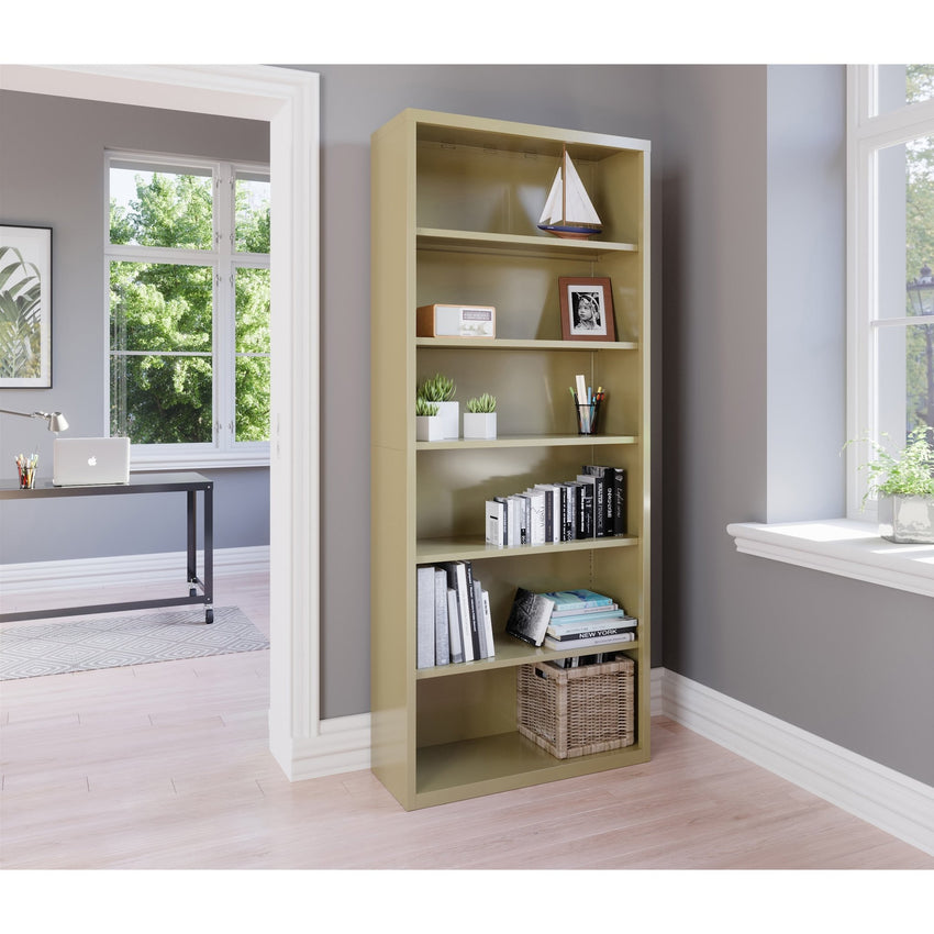 Lorell Fortress Series 6 - Shelf Bookcase 34.5"W x 13"D x 82"H (LLR - FRT - BC34582) - SchoolOutlet
