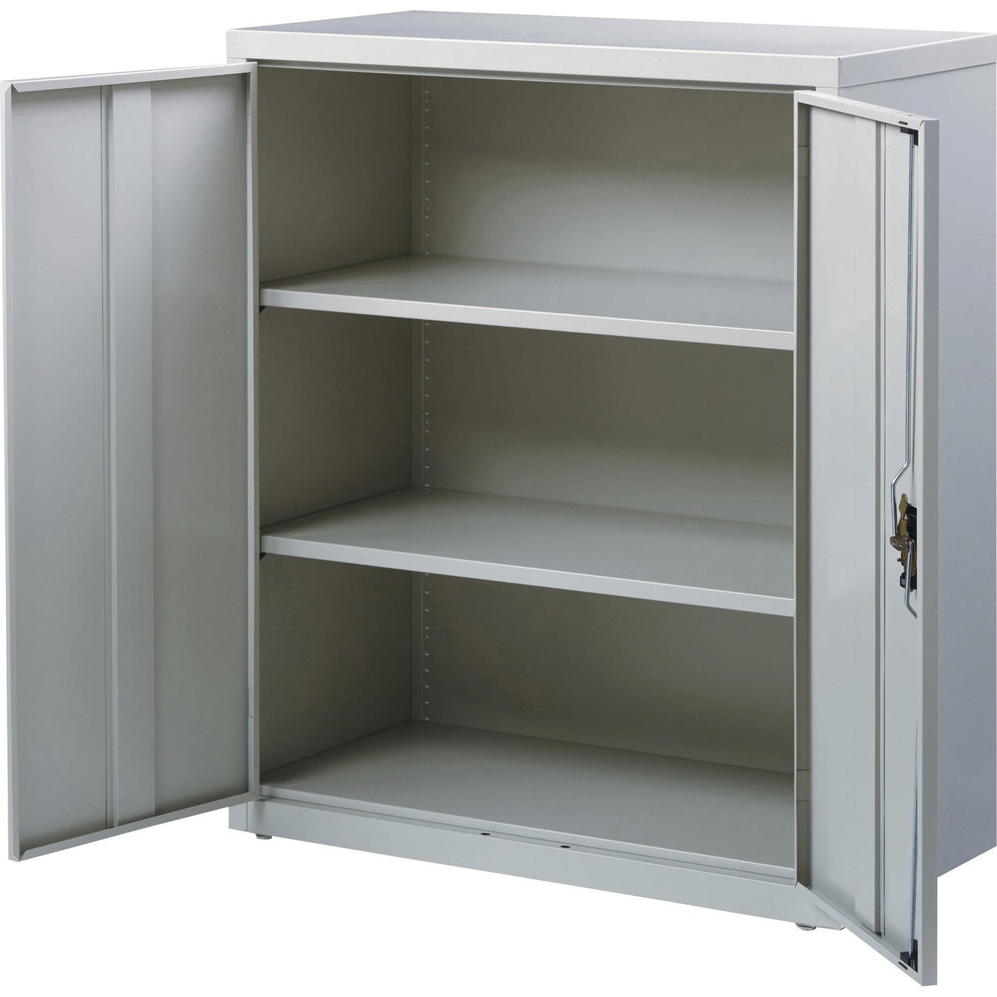 Lorell Fortress Series Storage Cabinet Steel 3 Shelves 3 - Point Locking System Powder Coat Finish (LLR - LLR4130X3) - SchoolOutlet
