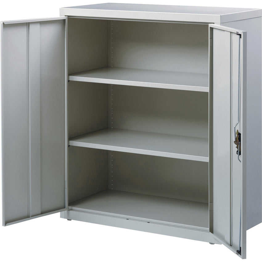 Lorell Fortress Series Storage Cabinet Steel 3 Shelves 3 - Point Locking System Powder Coat Finish (LLR - LLR4130X3) - SchoolOutlet