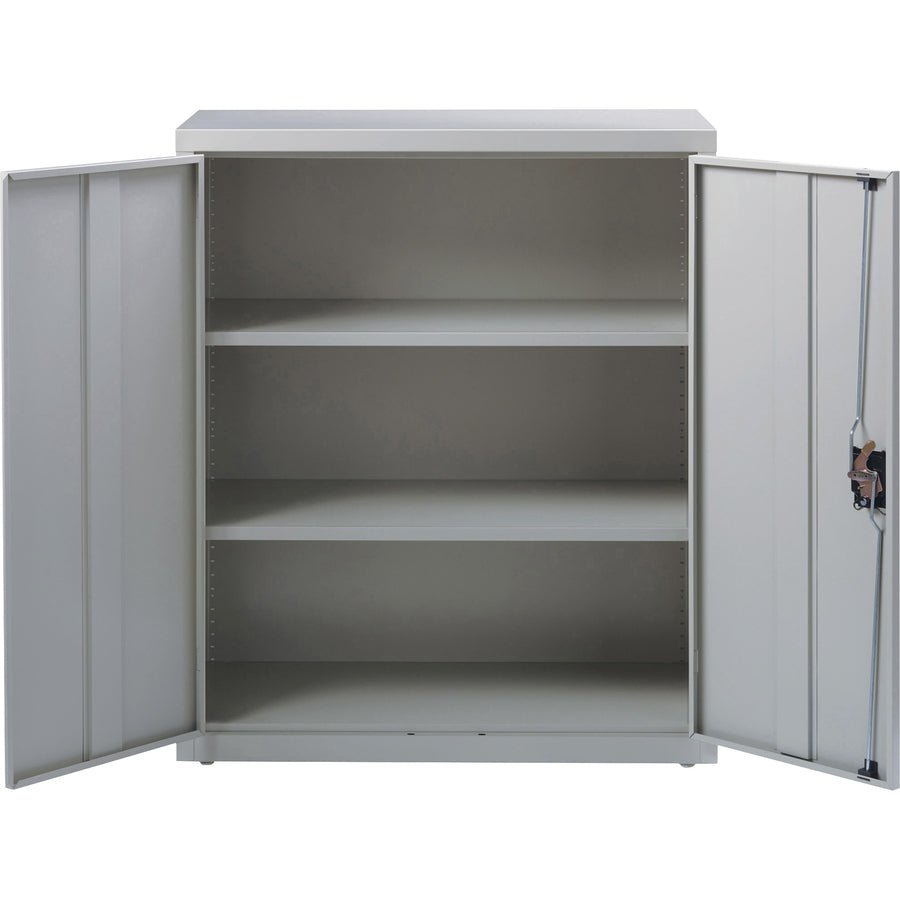 Lorell Fortress Series Storage Cabinet Steel 3 Shelves 3 - Point Locking System Powder Coat Finish (LLR - LLR4130X3) - SchoolOutlet