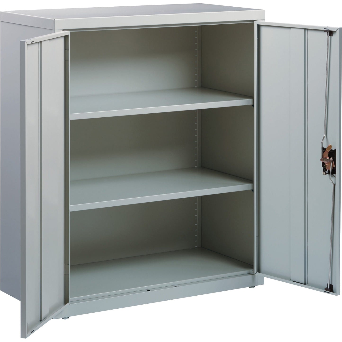 Lorell Fortress Series Storage Cabinet Steel 3 Shelves 3 - Point Locking System Powder Coat Finish (LLR - LLR4130X3) - SchoolOutlet