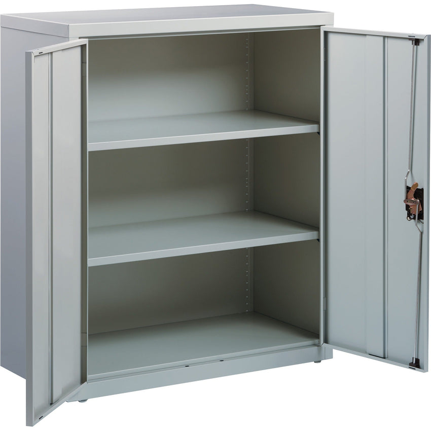 Lorell Fortress Series Storage Cabinet Steel 3 Shelves 3 - Point Locking System Powder Coat Finish (LLR - LLR4130X3) - SchoolOutlet
