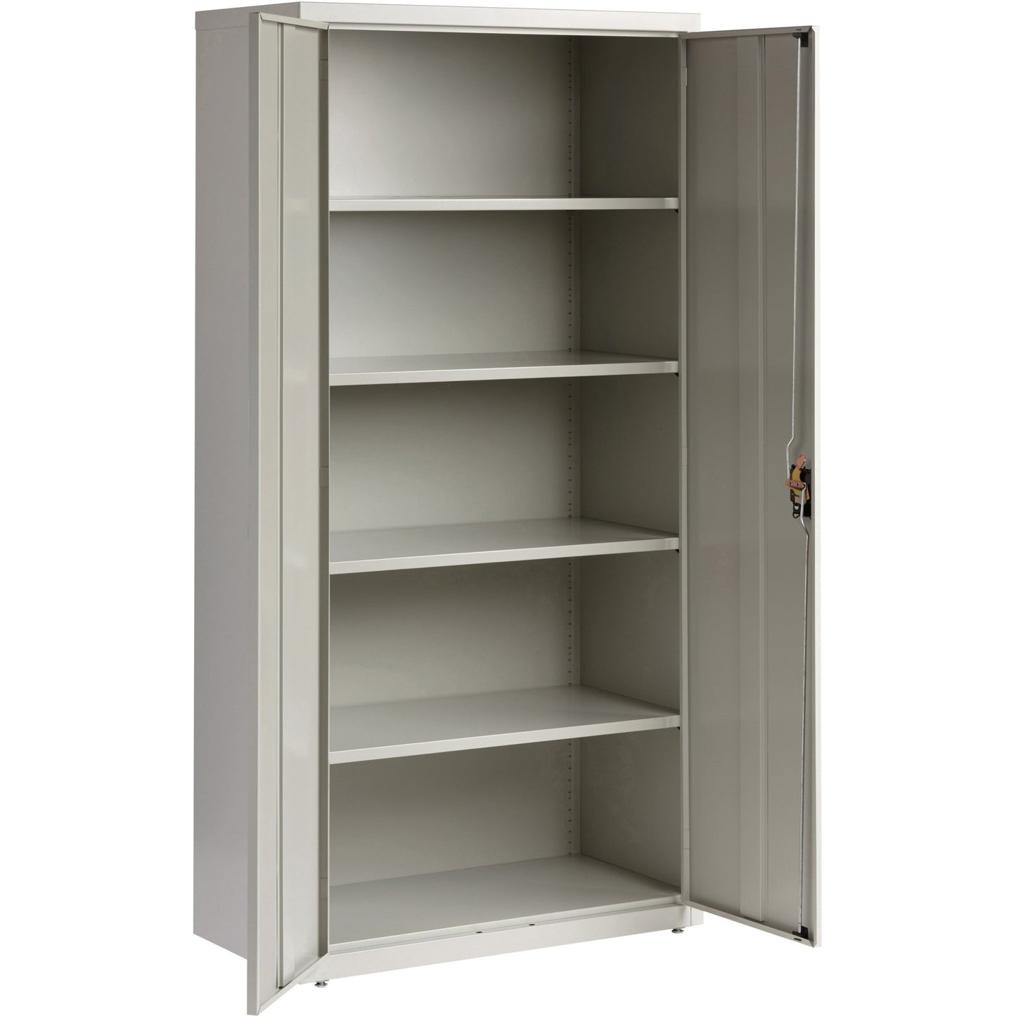 Lorell Fortress Series Storage Cabinet Steel 5 Shelves 3 - Point Locking System Powder Coat Finish (LLR - LLR4130X5) - SchoolOutlet