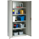 Lorell Fortress Series Storage Cabinet Steel 5 Shelves 3 - Point Locking System Powder Coat Finish (LLR - LLR4130X5) - SchoolOutlet