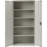 Lorell Fortress Series Storage Cabinet Steel 5 Shelves 3 - Point Locking System Powder Coat Finish (LLR - LLR4130X5) - SchoolOutlet