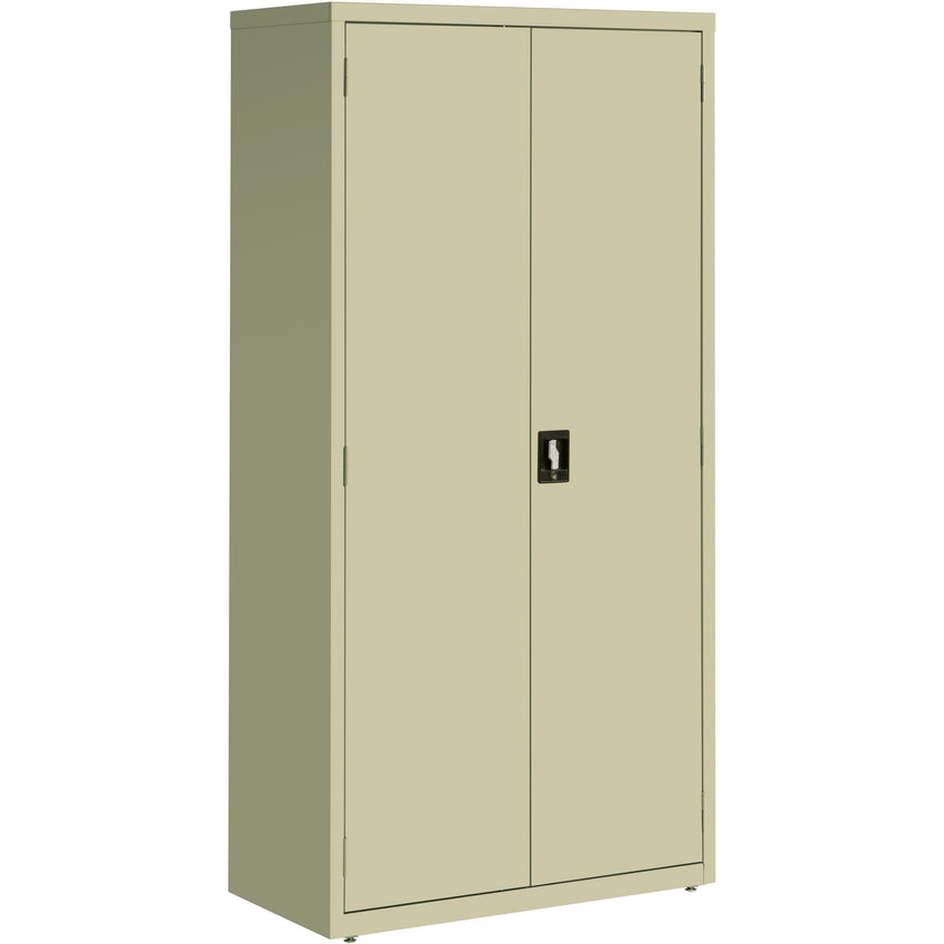 Lorell Fortress Series Storage Cabinet Steel 5 Shelves 3 - Point Locking System Powder Coat Finish (LLR - LLR4130X5) - SchoolOutlet