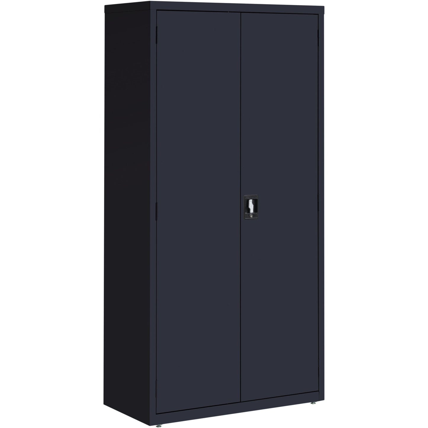 Lorell Fortress Series Storage Cabinet Steel 5 Shelves 3 - Point Locking System Powder Coat Finish (LLR - LLR4130X5) - SchoolOutlet