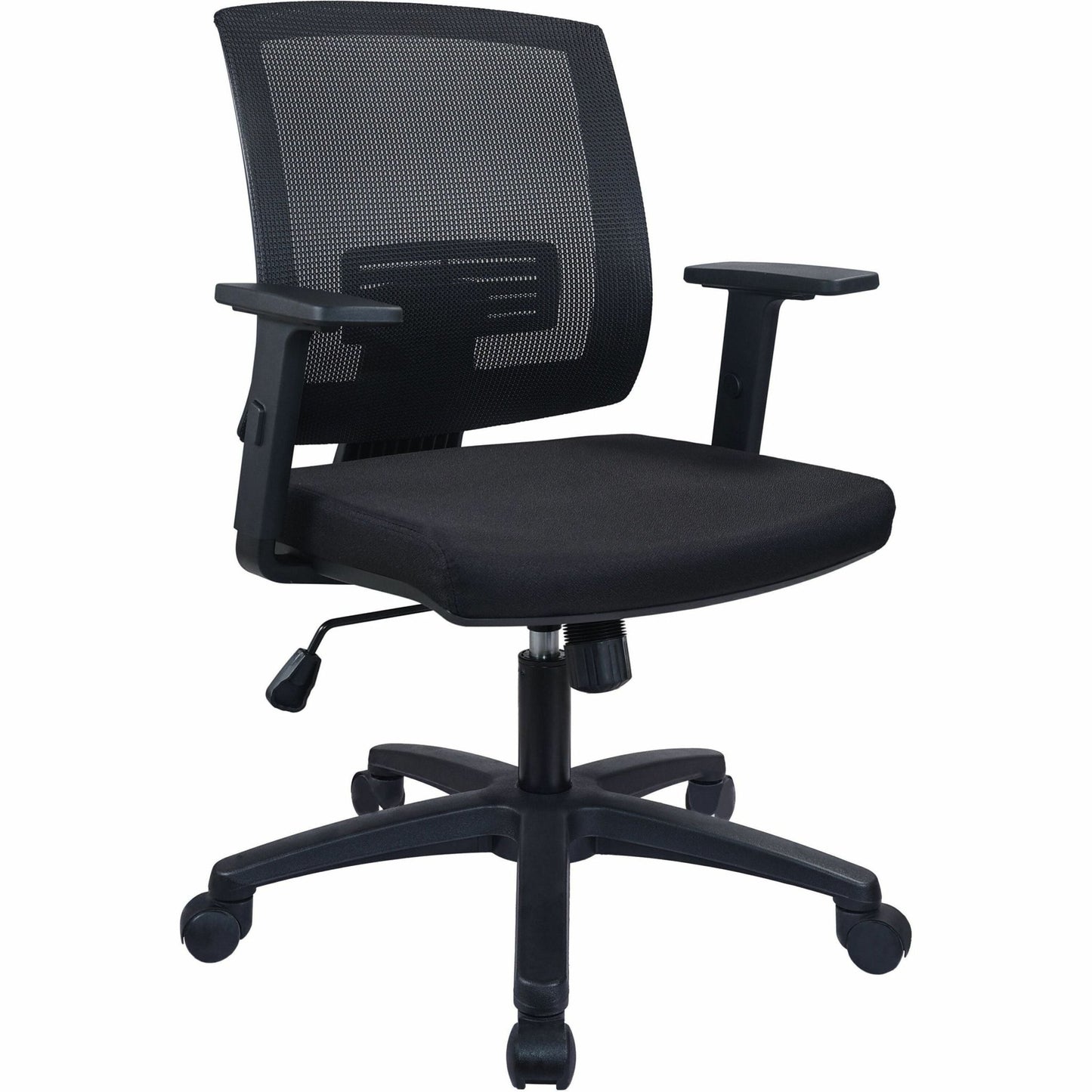 Lorell SOHO Mesh Mid - Back Task Chair with Adjustable Arms and 5 - Star Base 16.75" - 20"H (LLR - LLR41842) - SchoolOutlet
