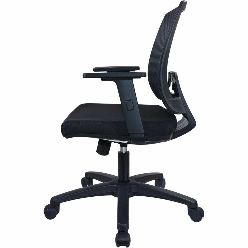 Lorell SOHO Mesh Mid - Back Task Chair with Adjustable Arms and 5 - Star Base 16.75" - 20"H (LLR - LLR41842) - SchoolOutlet