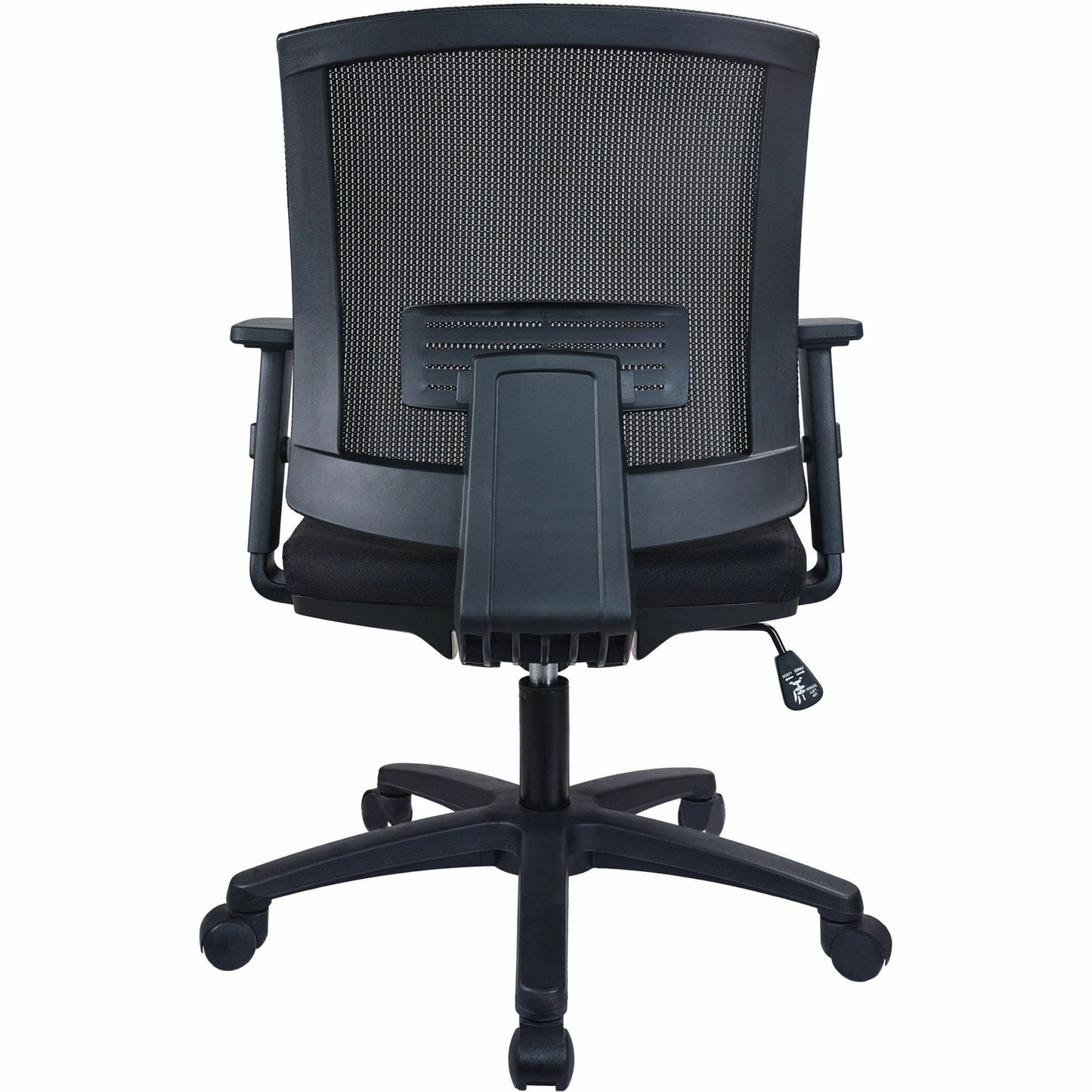 Lorell SOHO Mesh Mid - Back Task Chair with Adjustable Arms and 5 - Star Base 16.75" - 20"H (LLR - LLR41842) - SchoolOutlet