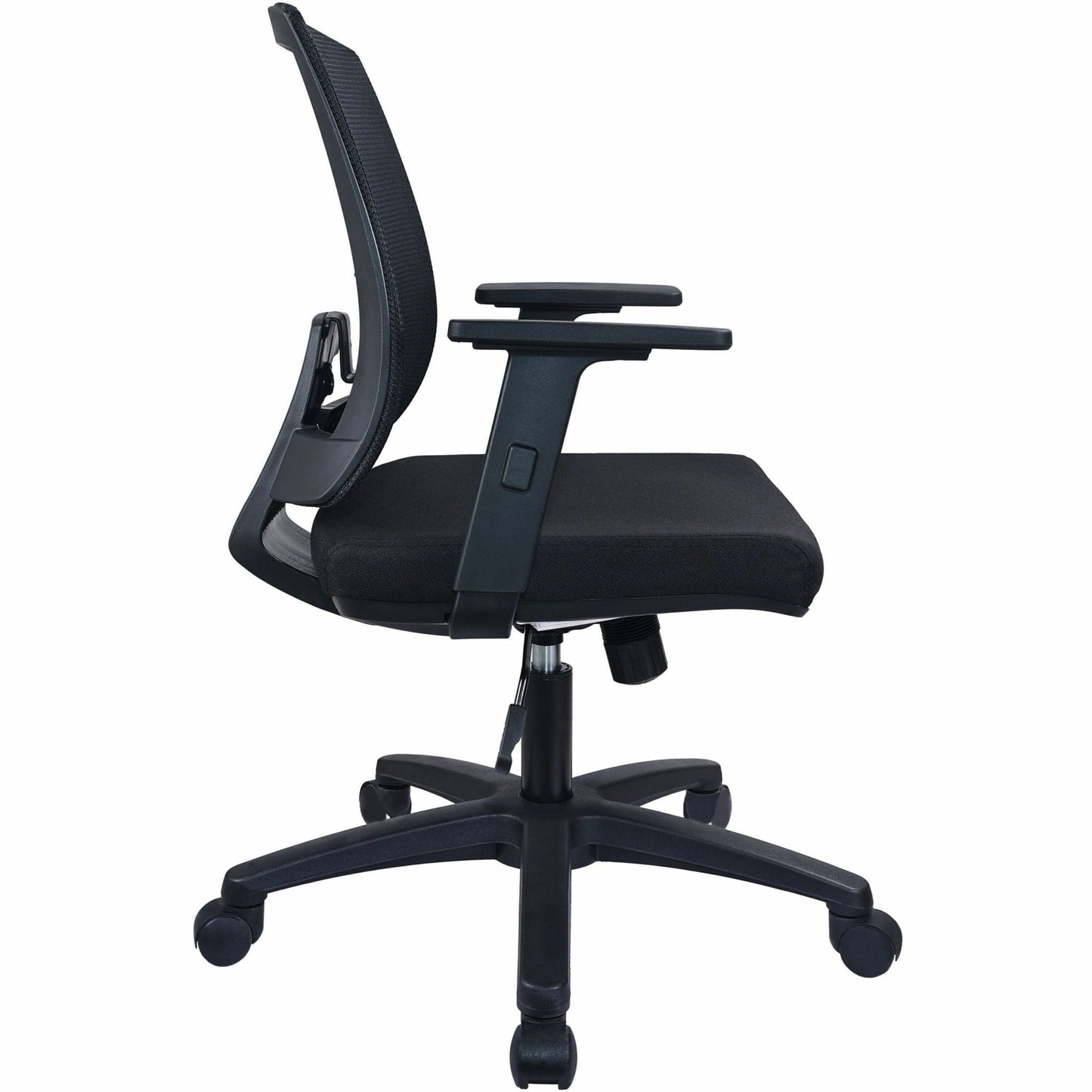 Lorell SOHO Mesh Mid - Back Task Chair with Adjustable Arms and 5 - Star Base 16.75" - 20"H (LLR - LLR41842) - SchoolOutlet