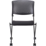 Lorell Upholstered Foldable Nesting Chairs with Plastic Back Set of 2 (LLR - LLR41848) - SchoolOutlet