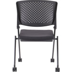 Lorell Upholstered Foldable Nesting Chairs with Plastic Back Set of 2 (LLR - LLR41848) - SchoolOutlet