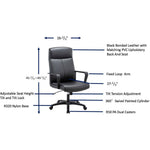 Lorell High - Back Bonded Leather Chair with Tilt Lock and Swivel Function 17.50