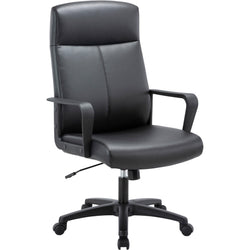 Lorell High-Back Bonded Leather Chair with Tilt Lock and Swivel Function 17.50" - 22.20"H (LLR-LLR41851)
