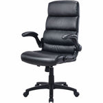 Lorell Colline High - Back Chair with Flip - Up Arms and Bonded Leather (LLR - LLR41853) - SchoolOutlet