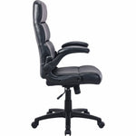 Lorell Colline High - Back Chair with Flip - Up Arms and Bonded Leather (LLR - LLR41853) - SchoolOutlet