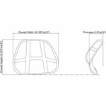 Lorell Ergo Mesh Lumbar Back Support with Elastic Band (LLR - LLR42171) - SchoolOutlet