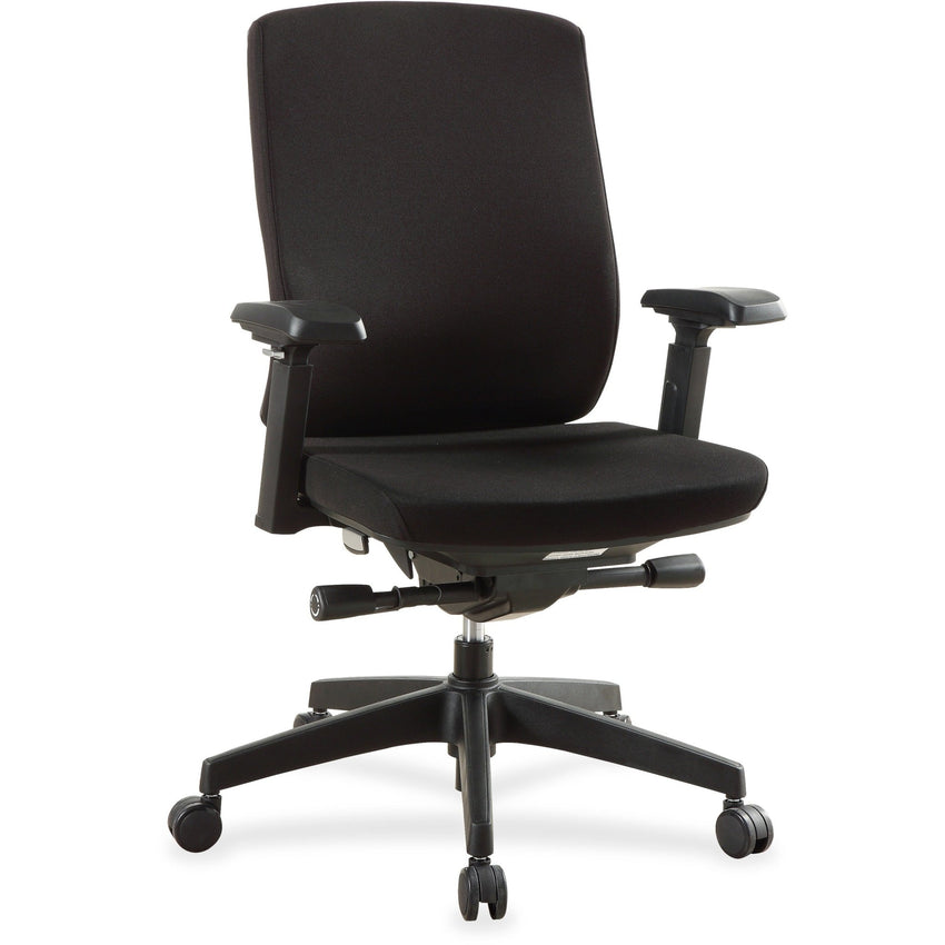 Lorell Premium Mid - Back Chair with Adjustable Pivot Arms and Synchro Tilt 18" - 21.75"H (LLR - LLR42172) - SchoolOutlet