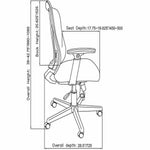 Lorell Mesh High - Back Executive Chair with Synchro Tilt and Adjustable Arms (LLR - LLR42175) - SchoolOutlet