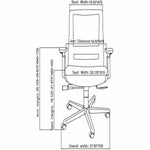 Lorell Mesh High - Back Executive Chair with Synchro Tilt and Adjustable Arms (LLR - LLR42175) - SchoolOutlet