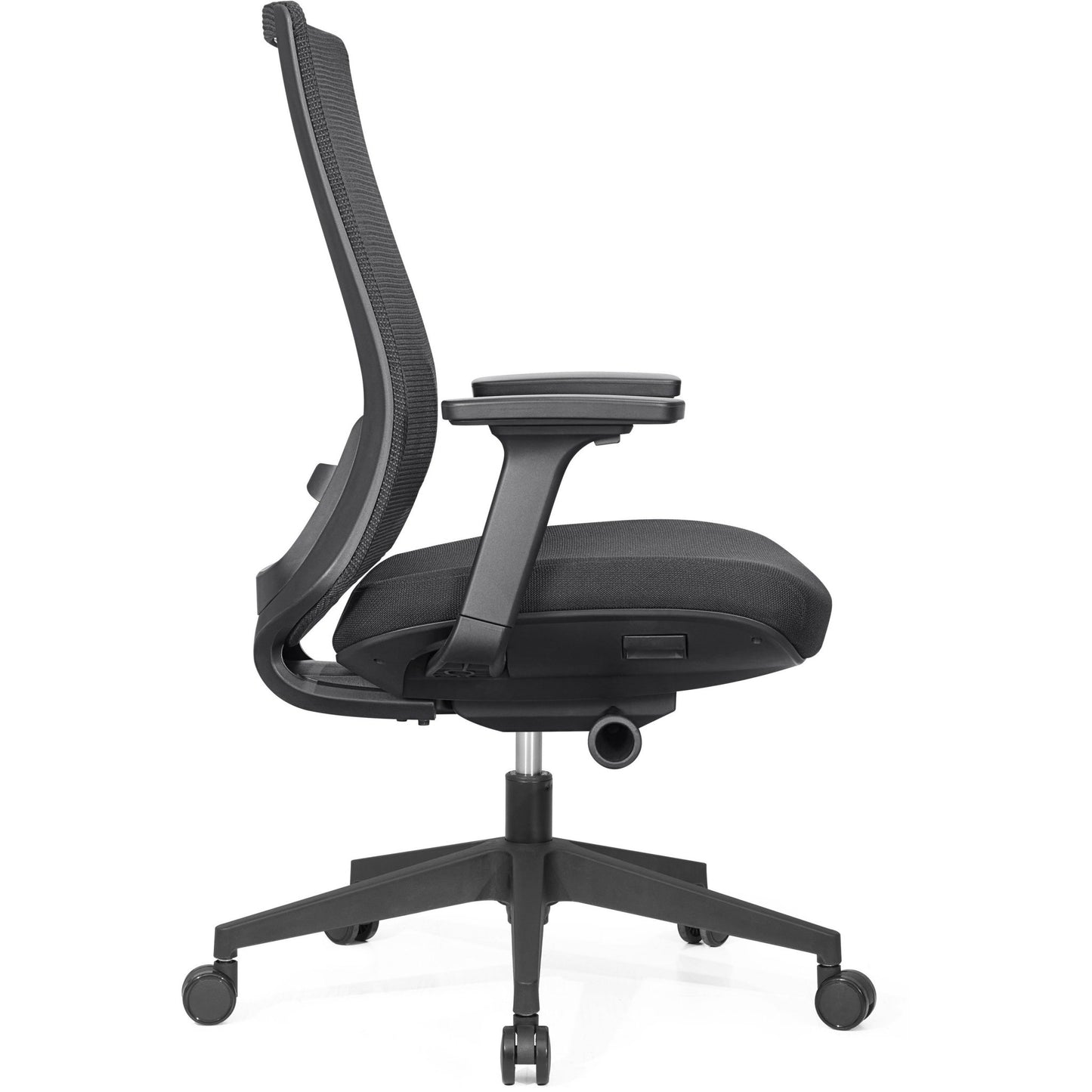 Lorell Mid - Back Mesh Chair with Synchro Tilt and Adjustable Arms (LLR - LLR42180) - SchoolOutlet