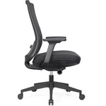 Lorell Mid - Back Mesh Chair with Synchro Tilt and Adjustable Arms (LLR - LLR42180) - SchoolOutlet