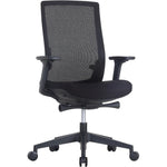 Lorell Mid - Back Mesh Chair with Synchro Tilt and Adjustable Arms (LLR - LLR42180) - SchoolOutlet
