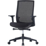 Lorell Mid - Back Mesh Chair with Synchro Tilt and Adjustable Arms (LLR - LLR42180) - SchoolOutlet