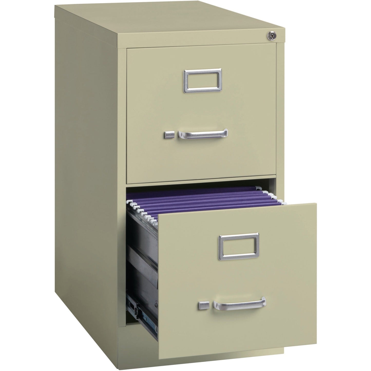 Lorell Fortress Series 2 - Drawer Commercial - Grade Vertical File Steel Ball - Bearing 15"W x 22"D x 28.4"H (LLR - LLR4229X284) - SchoolOutlet