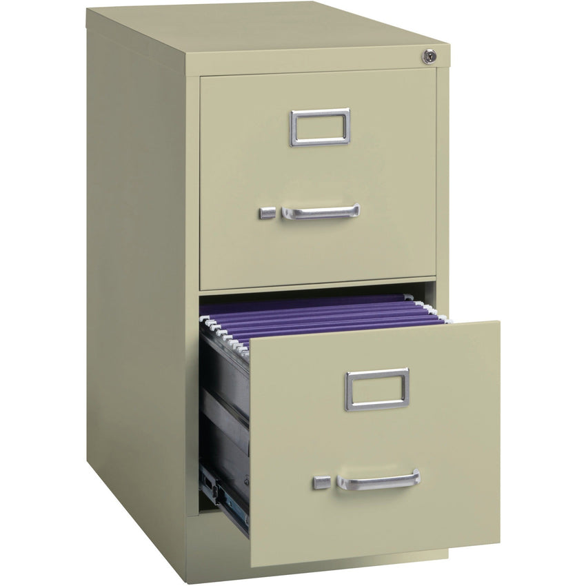 Lorell Fortress Series 2 - Drawer Commercial - Grade Vertical File Steel Ball - Bearing 15"W x 22"D x 28.4"H (LLR - LLR4229X284) - SchoolOutlet