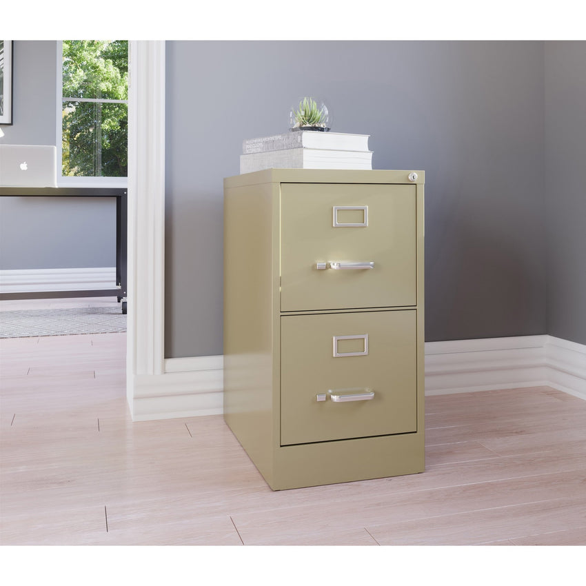 Lorell Fortress Series 2 - Drawer Commercial - Grade Vertical File Steel Ball - Bearing 15"W x 22"D x 28.4"H (LLR - LLR4229X284) - SchoolOutlet