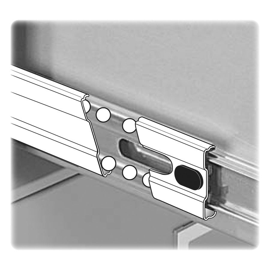 Lorell Fortress Series 4 - Drawer Commercial - Grade Vertical File Steel Ball - Bearing 15"W x 22"D x 52"H (LLR - LLR4229X52) - SchoolOutlet