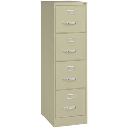 Lorell Fortress Series 4-Drawer Commercial-Grade Vertical File Steel Ball-Bearing 15"W x 22"D x 52"H (LLR-LLR4229X52)