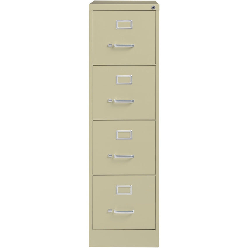 Lorell Fortress Series 4 - Drawer Commercial - Grade Vertical File Steel Ball - Bearing 15"W x 22"D x 52"H (LLR - LLR4229X52) - SchoolOutlet