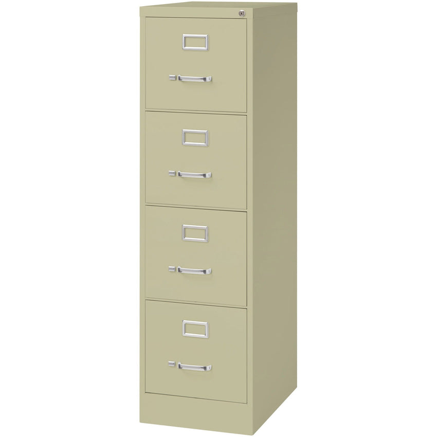 Lorell Fortress Series 4 - Drawer Commercial - Grade Vertical File Steel Ball - Bearing 15"W x 22"D x 52"H (LLR - LLR4229X52) - SchoolOutlet