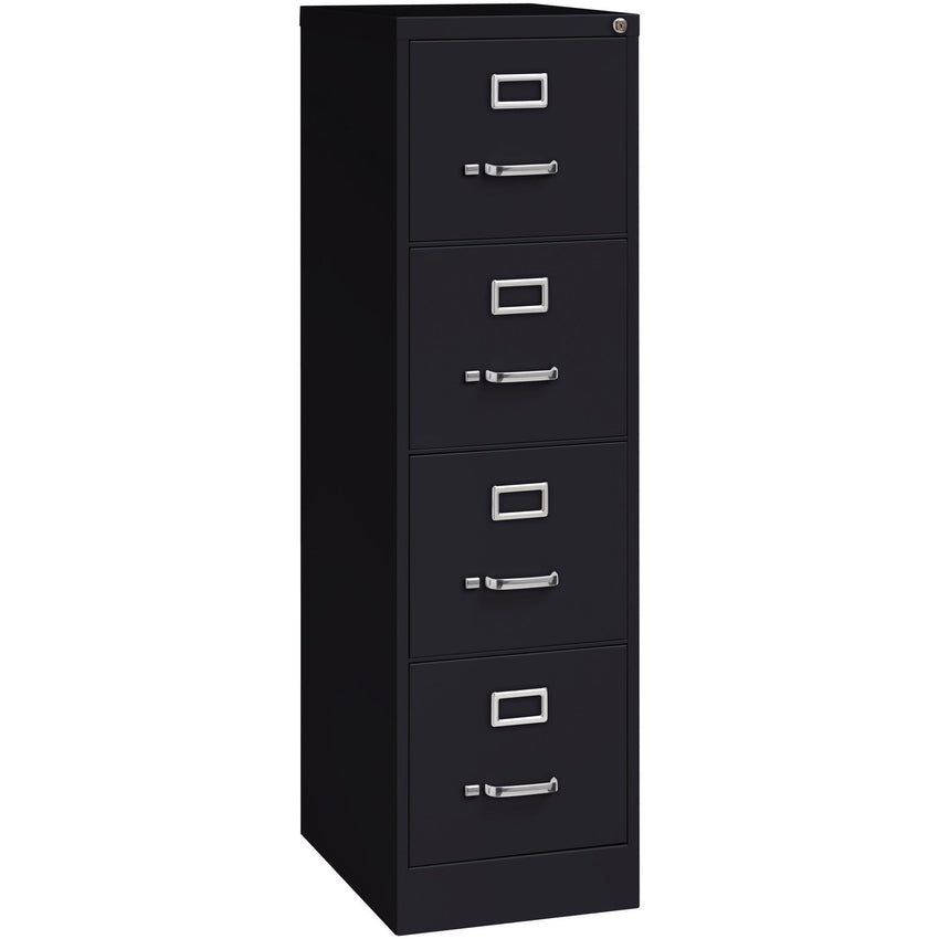 Lorell Fortress Series 4 - Drawer Commercial - Grade Vertical File Steel Ball - Bearing 15"W x 22"D x 52"H (LLR - LLR4229X52) - SchoolOutlet