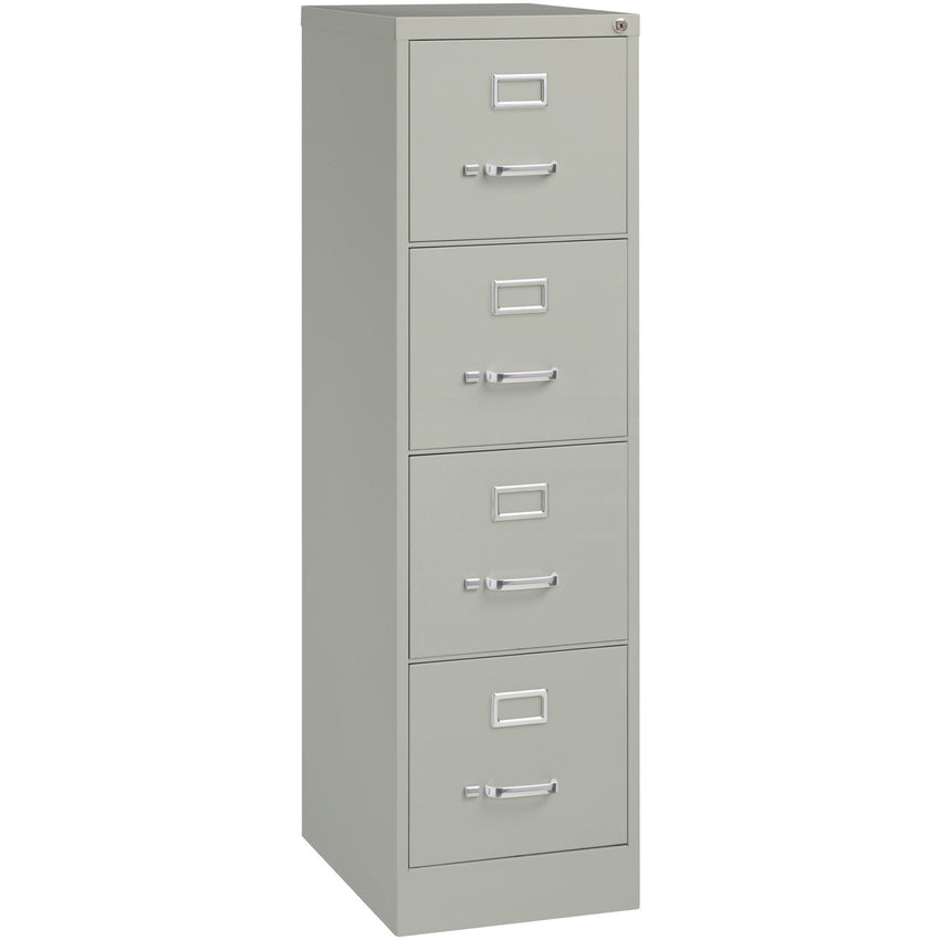Lorell Fortress Series 4 - Drawer Commercial - Grade Vertical File Steel Ball - Bearing 15"W x 22"D x 52"H (LLR - LLR4229X52) - SchoolOutlet