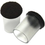 Lorell Clear Sleeve Floor Protectors with Cushioned Felt Tip for Chair and Table Legs 1.5