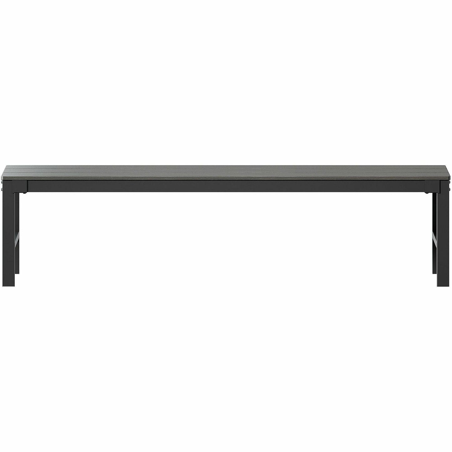 Lorell Faux Wood Outdoor Bench with Steel Tube Base (LLR - LLR42670) - SchoolOutlet