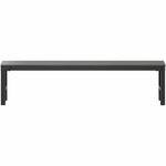 Lorell Faux Wood Outdoor Bench with Steel Tube Base (LLR - LLR42670) - SchoolOutlet