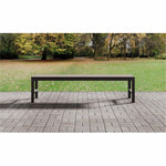 Lorell Faux Wood Outdoor Bench with Steel Tube Base (LLR - LLR42670) - SchoolOutlet