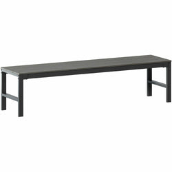 Lorell Faux Wood Outdoor Bench with Steel Tube Base (LLR-LLR42670)