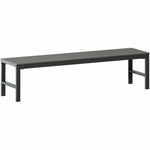 Lorell Faux Wood Outdoor Bench with Steel Tube Base (LLR - LLR42670) - SchoolOutlet