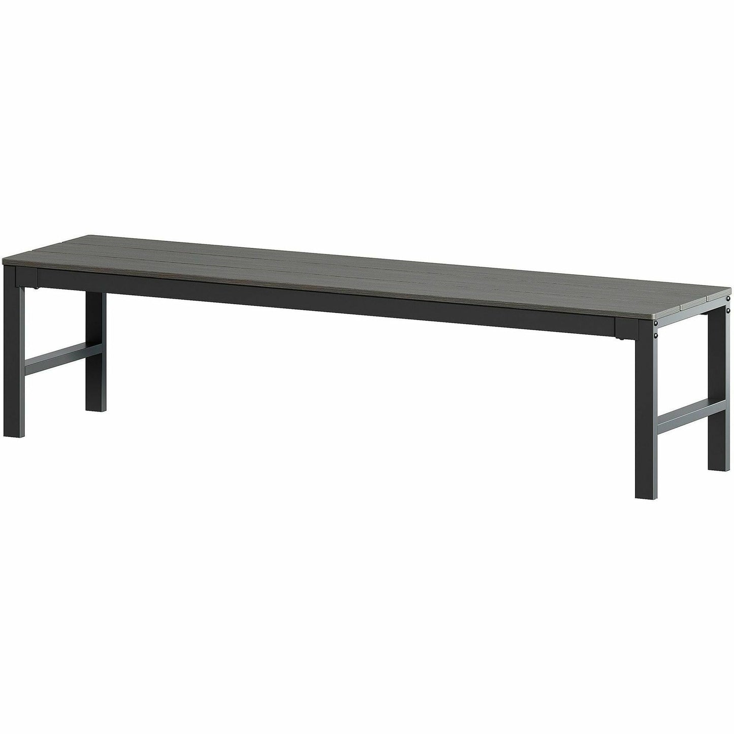 Lorell Faux Wood Outdoor Bench with Steel Tube Base (LLR - LLR42670) - SchoolOutlet