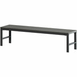Lorell Faux Wood Outdoor Bench with Steel Tube Base (LLR - LLR42670) - SchoolOutlet