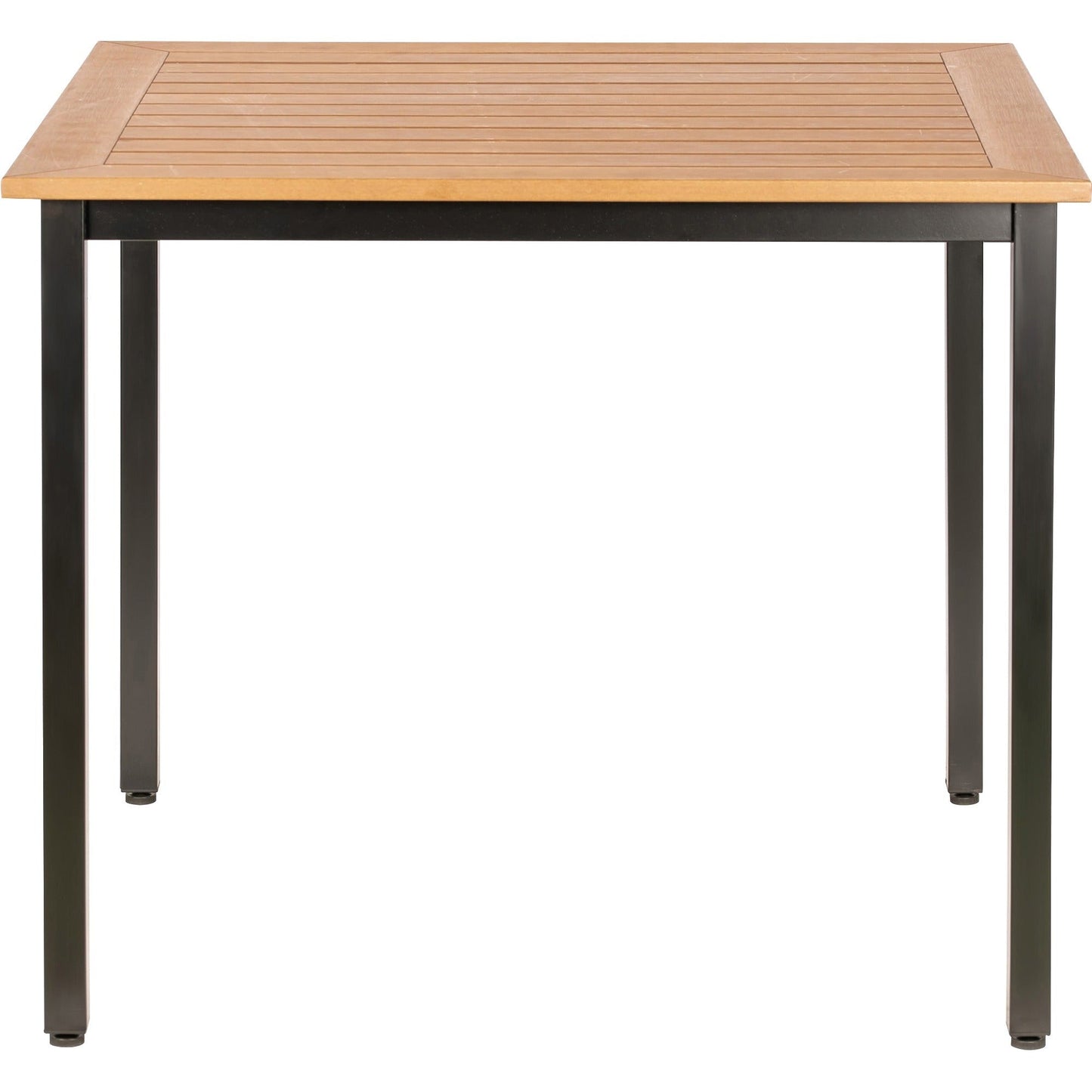 Lorell Faux Wood Outdoor Table 36.60"W x 36.60"L x 30.75"H (LLR - LLR4268X) - SchoolOutlet