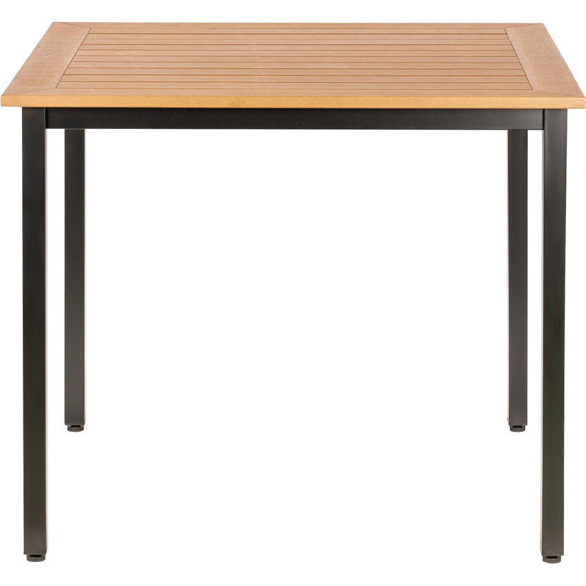 Lorell Faux Wood Outdoor Table 36.60"W x 36.60"L x 30.75"H (LLR - LLR4268X) - SchoolOutlet